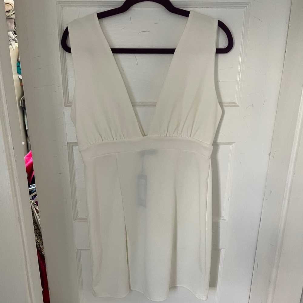 Nasty Gal white mini dress